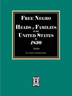 cover image of Free Negro Heads of Families in the United States in 1830